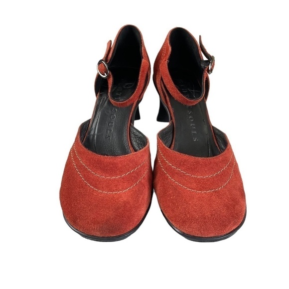 Gentle Souls Red Suede Heels - Picture 6 of 9